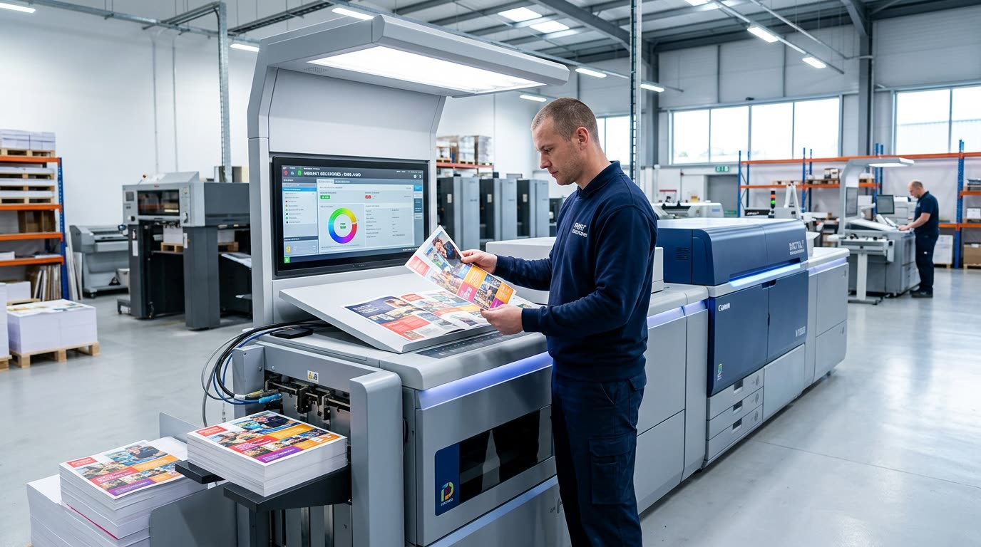 Commercial digital and offset print production facility in Coimbatore